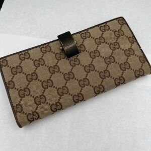 Gucci Vintage GG Canvas Wallet